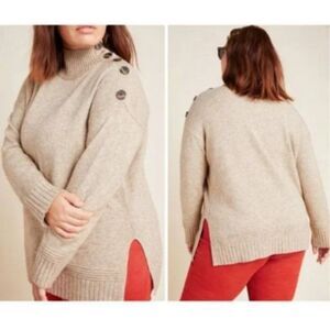 NWT Anthropologie Plus Margarita Tunic Sweater | 1X